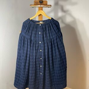 Rudy Jude Deep Blue plaid Janey Skirt size M, Excellent flawless condition